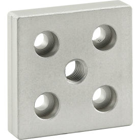 80/20® 25 5 Series 0mm x 50mm Base Plate w/ M10 Tap In Center 25-2131
