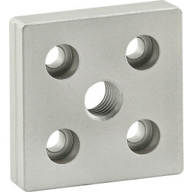 80/20® 25 5 Series 0mm x 50mm Base Plate w/ M12 Tap In Center 25-2139
