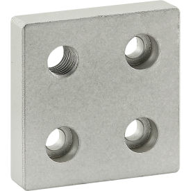 80/20® 25 5 Series 0mm x 50mm Base Plate w/ M10 Corner Tap 25-2142