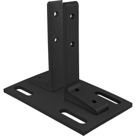 80/20® 25 Series Floor Mount Base Plate Black Anodize 25-2380-BLACK