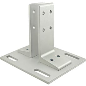 80/20® 25 Series Floor Mount Base Plate Clear Anodize 25-2385