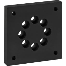 80/20® 25 Series Leveling Caster Base Plate Black 25-2406-BLACK