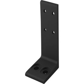 80/20® 25 5 Series 0mm Economy Floor Mount Base Plate Black 25-2416-BLACK