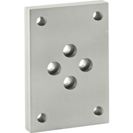 80/20® 25 Series Flange Mount Caster Base Plate Diamond Pattern Hole Clear 25-2419