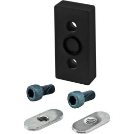80/20® 25 Series Pressure Manifold Tap Ready Access Plate Black 25-2451-BLACK