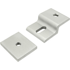 80/20® 25 Series Single Arm Narrow Mesh Retainer with Narrow Backing Plate Black 25-2491