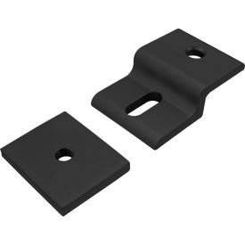 80/20® 25 Series Single Arm Narrow Mesh Retainer with Narrow Backing Plate Clear 25-2491-BLACK
