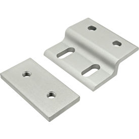 80/20® 25 Series Single Arm Wide Mesh Retainer with Wide Backing Plate Clear 25-2494