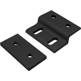 80/20® 25 Series Single Arm Wide Mesh Retainer with Wide Backing Plate Black 25-2494-BLACK