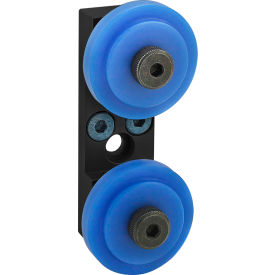 80/20® 25 Series Dual Roller Wheel Bracket Assembly Black 25-2751-BLACK