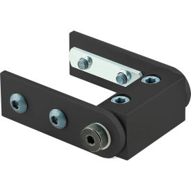 80/20® 25 Series Right Angle Universal Living Hinge w/ Start Arm Black 25-4030-BLACK