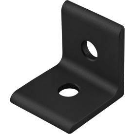 80/20® 25 Series 2 Hole Lite Inside Corner Bracket Black Anodize 25-4108-BLACK