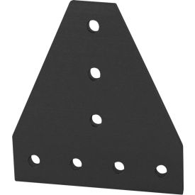 80/20® 25 Series 7 Hole Tee Flat Plate Black Anodize 25-4112-BLACK