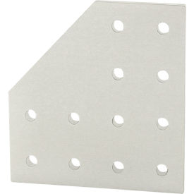 80/20® 25 Series 12 Hole 90 Degree Angled Flat Plate 25-4128