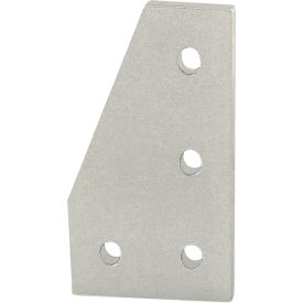 80/20® 25 Series 4 Hole 90° Angled Flat Plate Aluminum Anodize Clear 25-4150