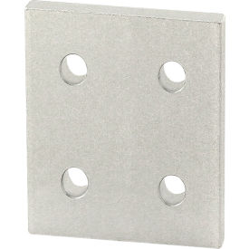 80/20® 25 Series Aluminum 4 Hole Square Flat Plate Clear 25-4167