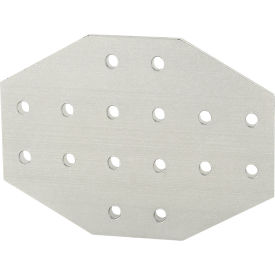 80/20® 25 Series 16 Hole Cross Flat Plate Clear 25-4170