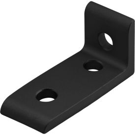80/20® 25 Series 3 Hole Inside Corner Bracket Aluminum Anodize Finish Black 25-4176-BLACK
