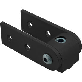 80/20® 25 Series 0 Degree Standard Structural Pivot Assembly with Dual Straight Arms Black 25-4197-BLACK