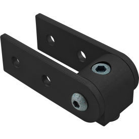 80/20® 25 Series 90 Degree Standard Structural Pivot Assembly with Dual Straight Arms Black 25-4198-BLACK