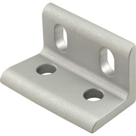 80/20® 25 Series 4 Hole Wide Slotted Inside Corner Bracket Clear 25-4260