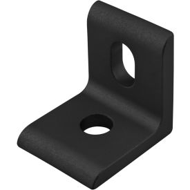 80/20® 25 Series 2 Hole Slotted Inside Corner Bracket Black 25-4265-BLACK