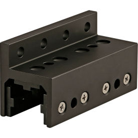 80/20® 25 Series 3 Slot Mount Single Flange Long Standard Linear Bearing w/ Brake Holes Black 25-6416-BLACK