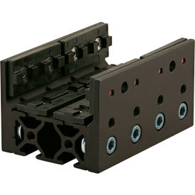 80/20® 25 Series Long Single Unibearing Assembly on 25-2550 X 100MM Black 25-6733-BLACK