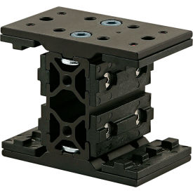 80/20® 25 Series Short Double Unibearing Assembly on 25-2550 X 47MM Black 25-6735-BLACK