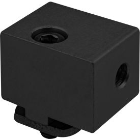 80/20® 15 Series S/S Panel Mount Block Black 2900-BLACK