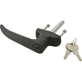 80/20® 10 15 Series Black L-handle With Lock Counterclockwise 2957