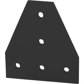 80/20® 30 Series Black 5 Hole Tee Joining plate 30-4340-BLACK