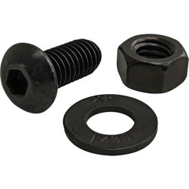80/20® 5/16-18 x .750 Button Head Socket Cap Screw w/Washer & Hex Nut Black Zinc 3442