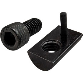 80/20® 5/16-18 x .625 Socket Head Cap Screw & Roll-In T-Nut w/Flex Handle Black Zinc 3456