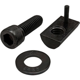 80/20® 5/16-18 x 1.000 Socket Head Cap Screw w/Washer & Roll-In T-Nut w/Flex Handle Black Zinc 3472