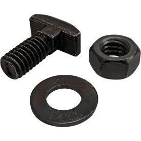 80/20® 5/16-18 x .750 Drop-In T-Slot Stud w/Washer & Hex Nut Black Zinc 3476