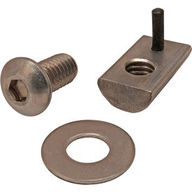80/20® Button Head Socket Cap Screw w/ Washer & Drop-In T-Nut Stainless Steel 5/16-18 X 5/8