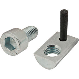 80/20® M6 x 12.00mm Socket Head Cap Screw and Roll-In T-Nut with Flex Handle Zinc 3833