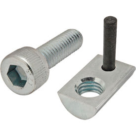 80/20® M6 x 20.00mm Socket Head Cap Screw and Roll-In T-Nut w/ Flex Handle Zinc 3847