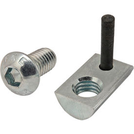 80/20® M6 x 12.00mm Button Head Socket Cap Screw with Roll-In T-Nut with Flex Handle 3867