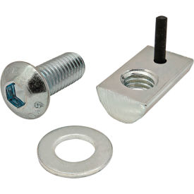80/20® M8 x 20.00mm Button Head Socket Cap Screw and Roll-In T-Nut with Flex Handle 3872