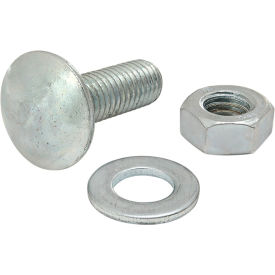 80/20® Metric Series Bolt Assembly M8 x 25mm T-Slot Stud w/ Washer & Hex Nut Bright Zinc 3881