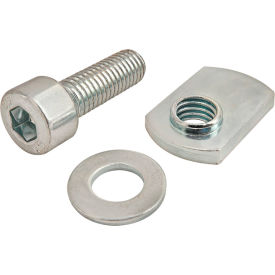 80/20® Bolt Assembly M8 x 25mm Bright SHCS with Washer & Slide-In Economy T-Nut Bright Zinc 3887