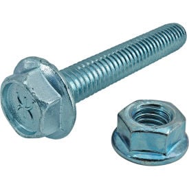 80/20® Bolt Assembly M8 x 50mm Blue Flanged Hex Head Bolt & Flanged Hex Nut 3963