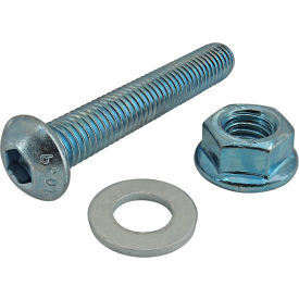 80/20® Bolt Assembly M8 x 50mm Blue BHSCS with Washer & Flanged Hex Nut 3964