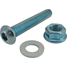 80/20® Bolt Assembly M8 x 45.00mm Blue BHSCS with Washer & Flanged Hex Nut 3974