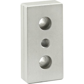80/20® 40 Series 40mm x 80mm Base Plate w/ M10 Tap Center 40-2130