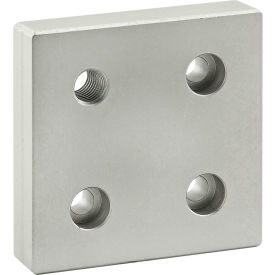 80/20® 40 Series 4 Hole Offset Tap Base Plate w/ M12 Corner Tap 40-2141
