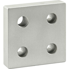 80/20® 40 Series 4 Hole Offset Tap Base Plate w/ M16 Corner Tap 40-2146