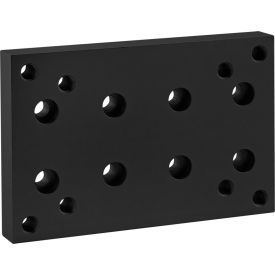 80/20® 40 Series Position Floor Lock Base Plate Black Anodize 40-2148-BLACK